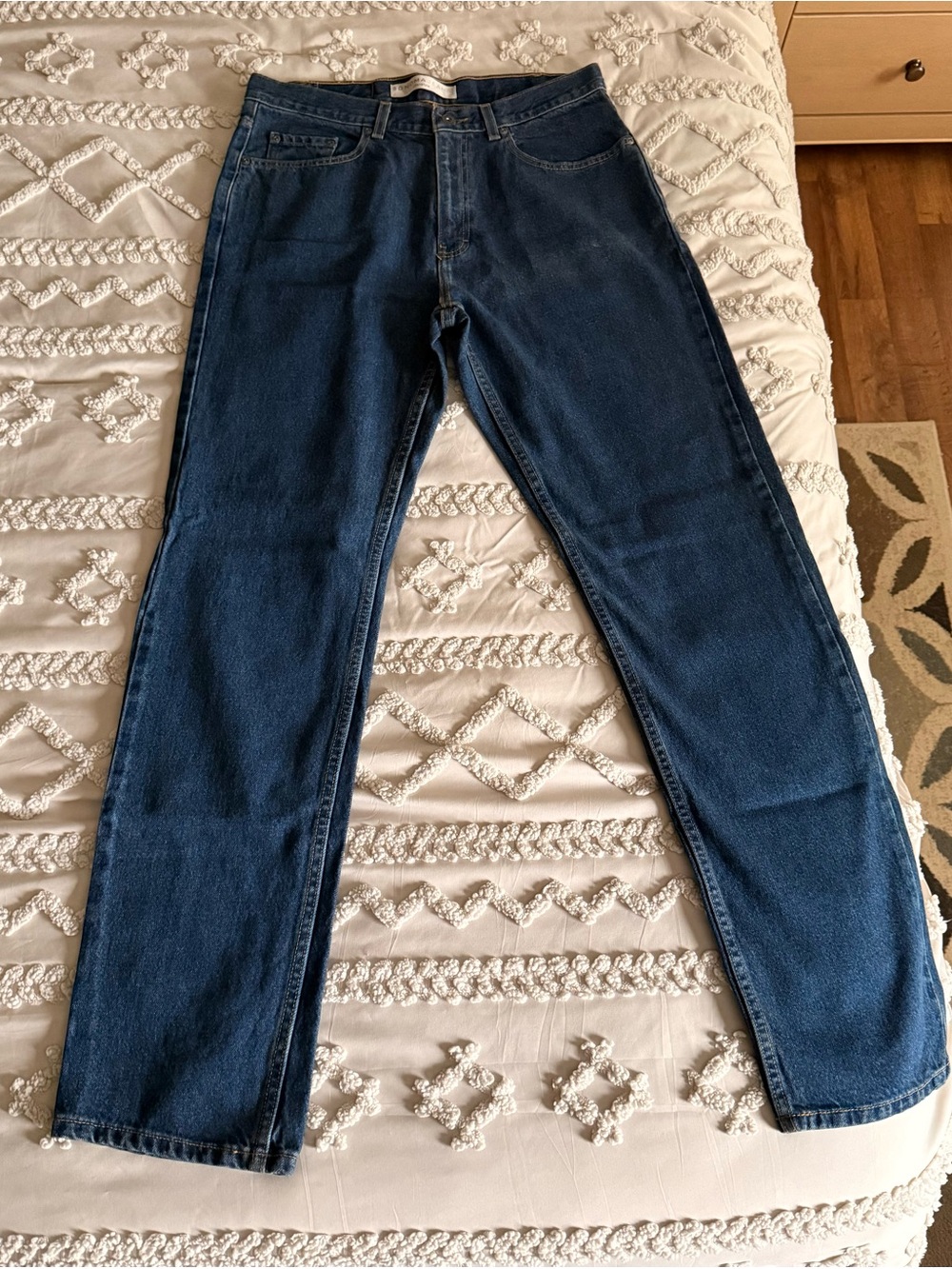 Sonoma Men's Straight Jeans in Dark Blue Denim